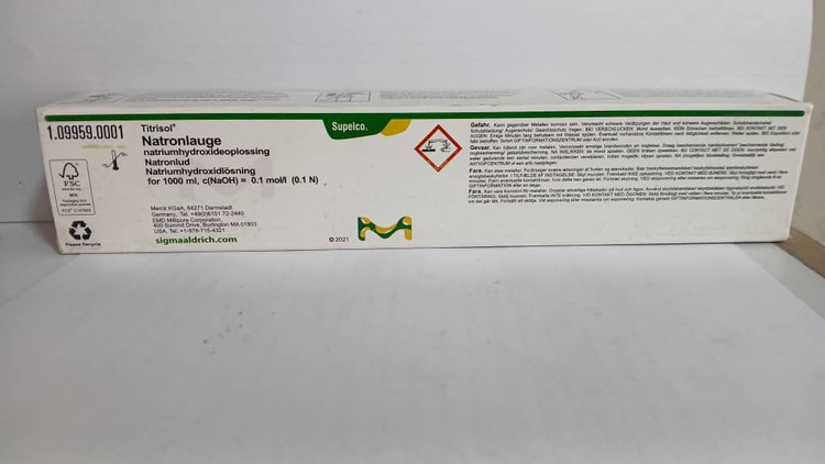 تیترازول سدیم هیدروکساید ۰.۱ نرمال کمپانی مرک(Merck) آلمان