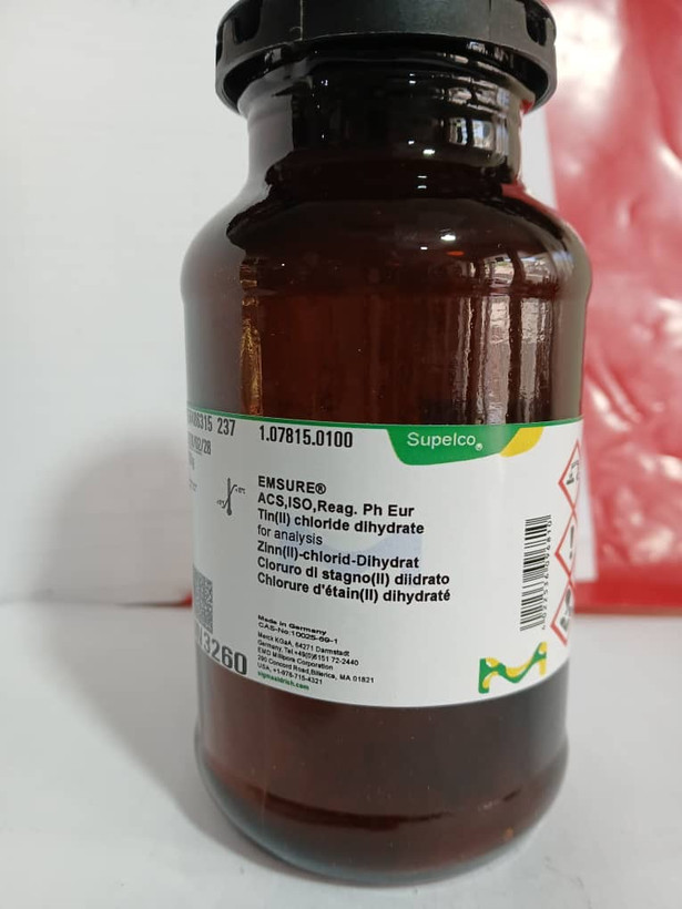 کلرید قلع ll کمپانی مرک(Merck) آلمان ۱۰۰ گرمی