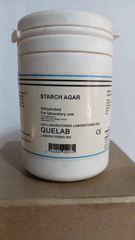 محیط کشت استارچ آگار ۱۰۰ گرمی کمپانی کیولب(Q lab)کانادایی