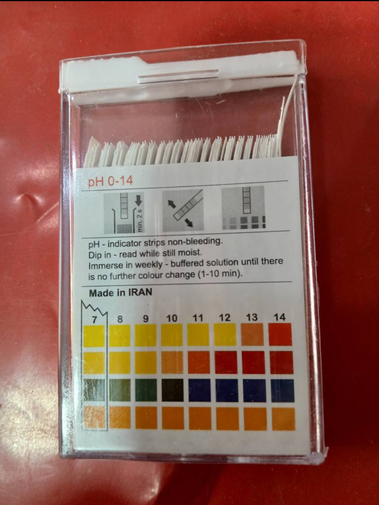 کاغذ ph 0-14 ایرانی طرح مرک ۱۰۰ عددی